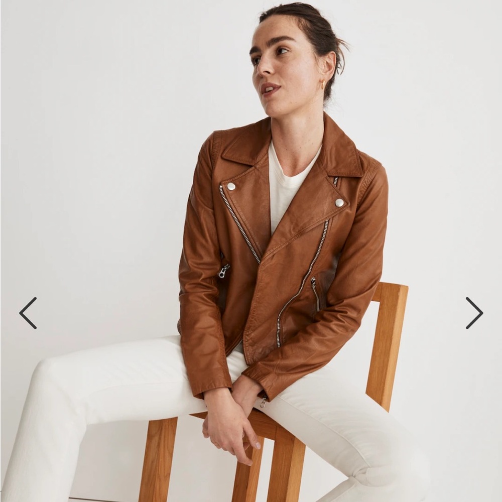 Madewell washed leather jacket